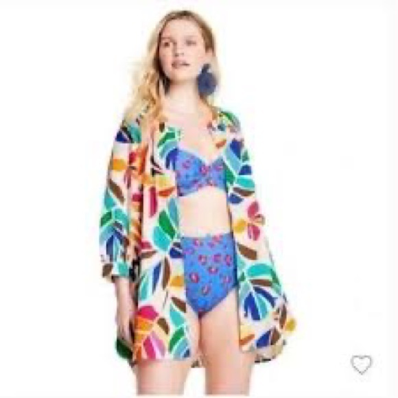 Tabitha Brown Colorful Summer Shirt Dress - Picture 4 of 4